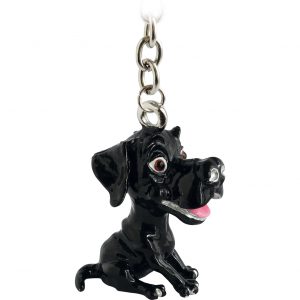 3706 Little Paws Labrador Black Key Ring