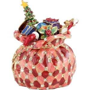 Craycombe Trinkets 6027 Christmas Red Bell Trinket Box 