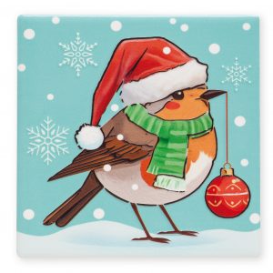 B2B Coaster Christmas Robin