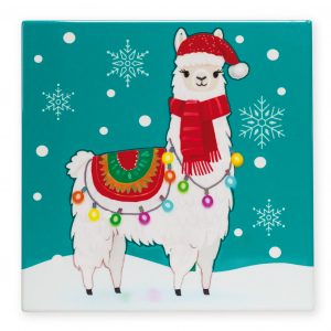 B2B Trivet Christmas Llama