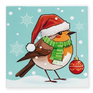 B2B Trivet Christmas Robin