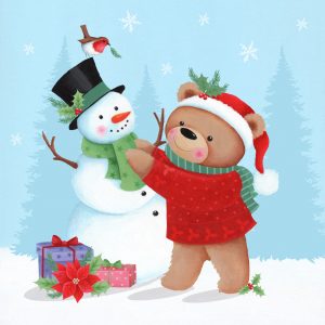 AEL01 Teddy And Snowman AEL01 Teddy And Snowman