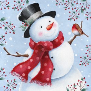 AEL012 Snowman And Berries AEL012 Snowman And Berries