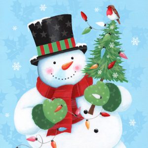 AEL02 Snowman And Tree AEL02 Snowman And Tree