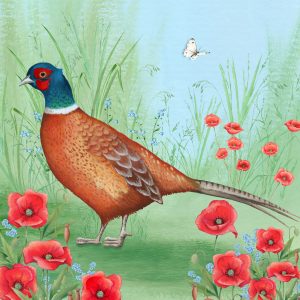 Pheasant & Poppies